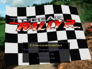 Top Gear Rally 2 (Europe) Title Screen
